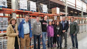 The UDS team in the Greater Boston Food Bank warehouse